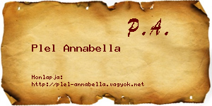 Plel Annabella névjegykártya
